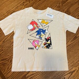 Old Navy Kids Beige Sonic Graphic Tee